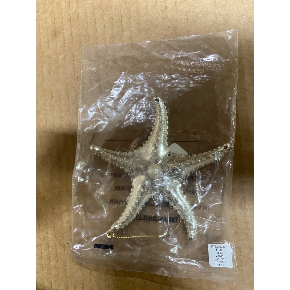 Holiday Lane Seaside Plastic Starfish Ornament Charm New With Tag